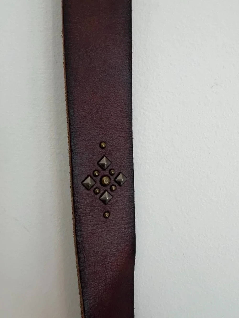 Lucky Brand Women's Studded Leather Belt – Dark Brown, Size XLarge – EUC